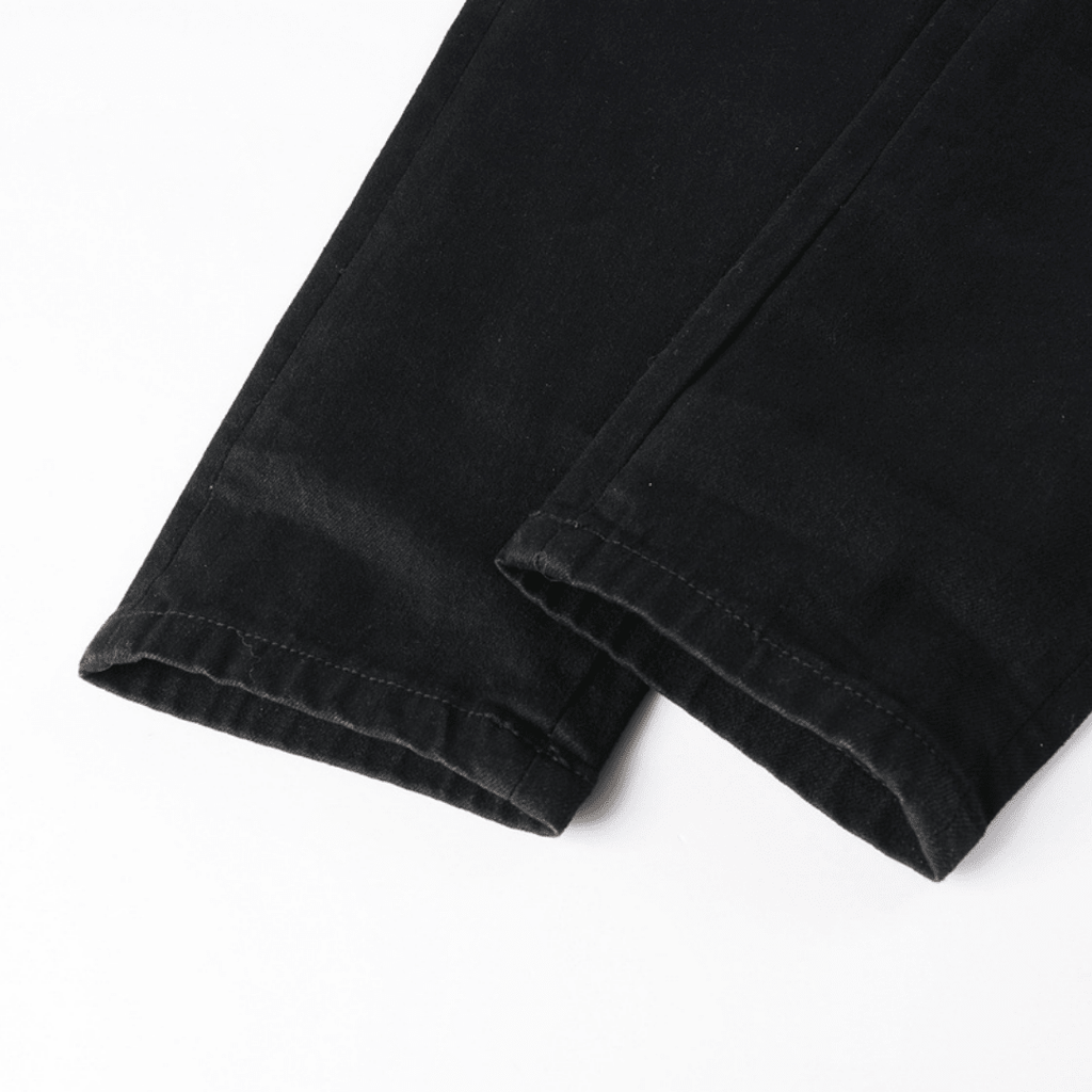 Amr Ripped White Logo Jeans