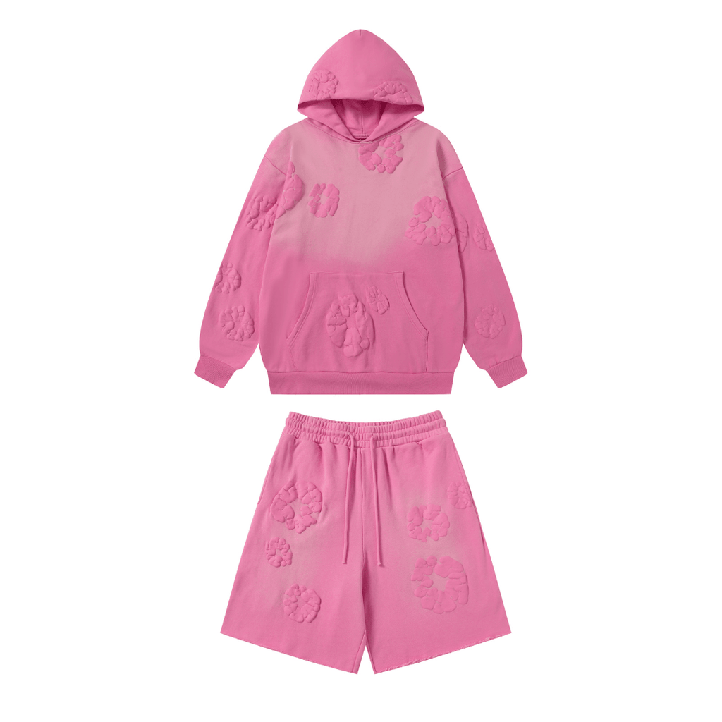Denim Trs Pink Set