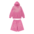 Denim Trs Pink Set