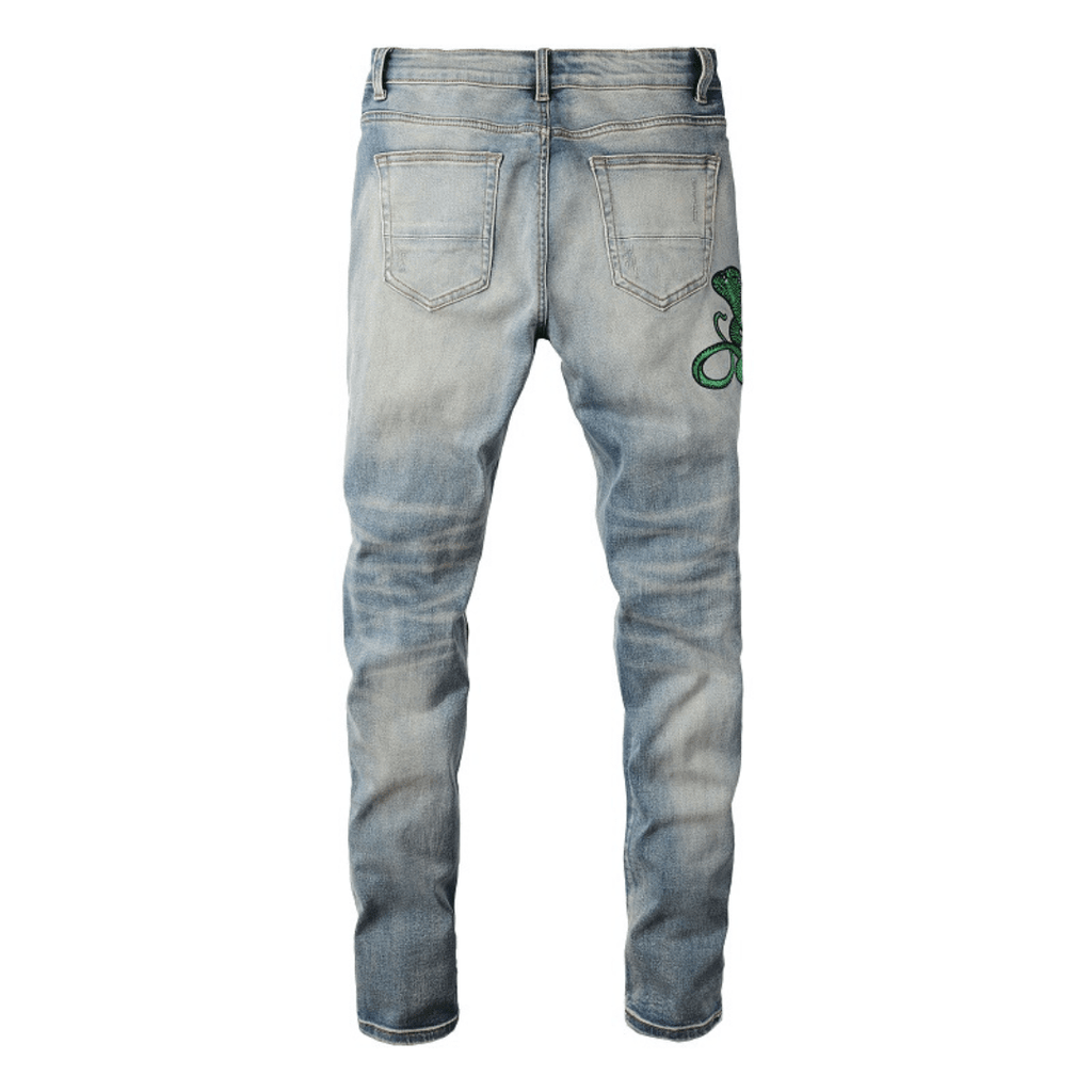 Amr Snake Blue Jeans