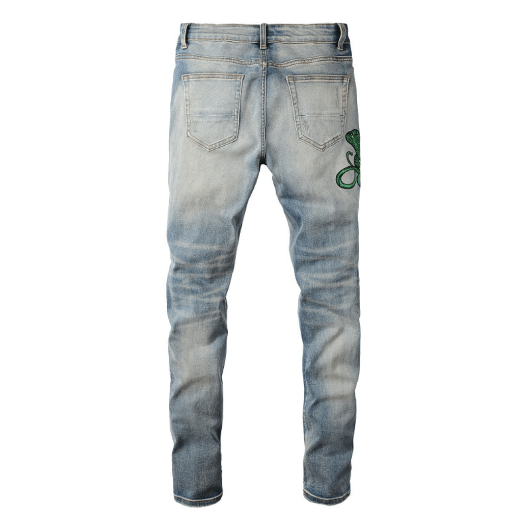 Amr Snake Blue Jeans