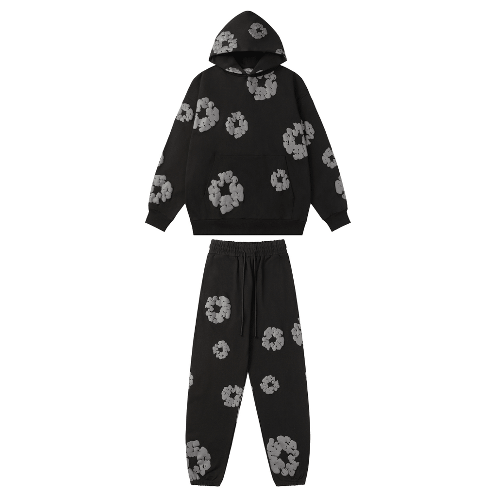 Denim Trs Black Grey Tracksuit