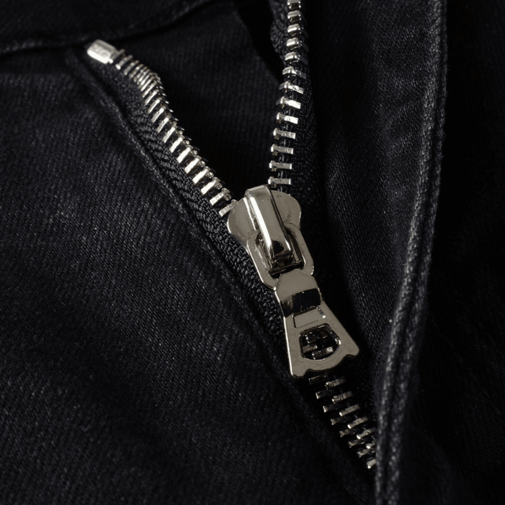 Amr Navy Blue Star Patch Jeans