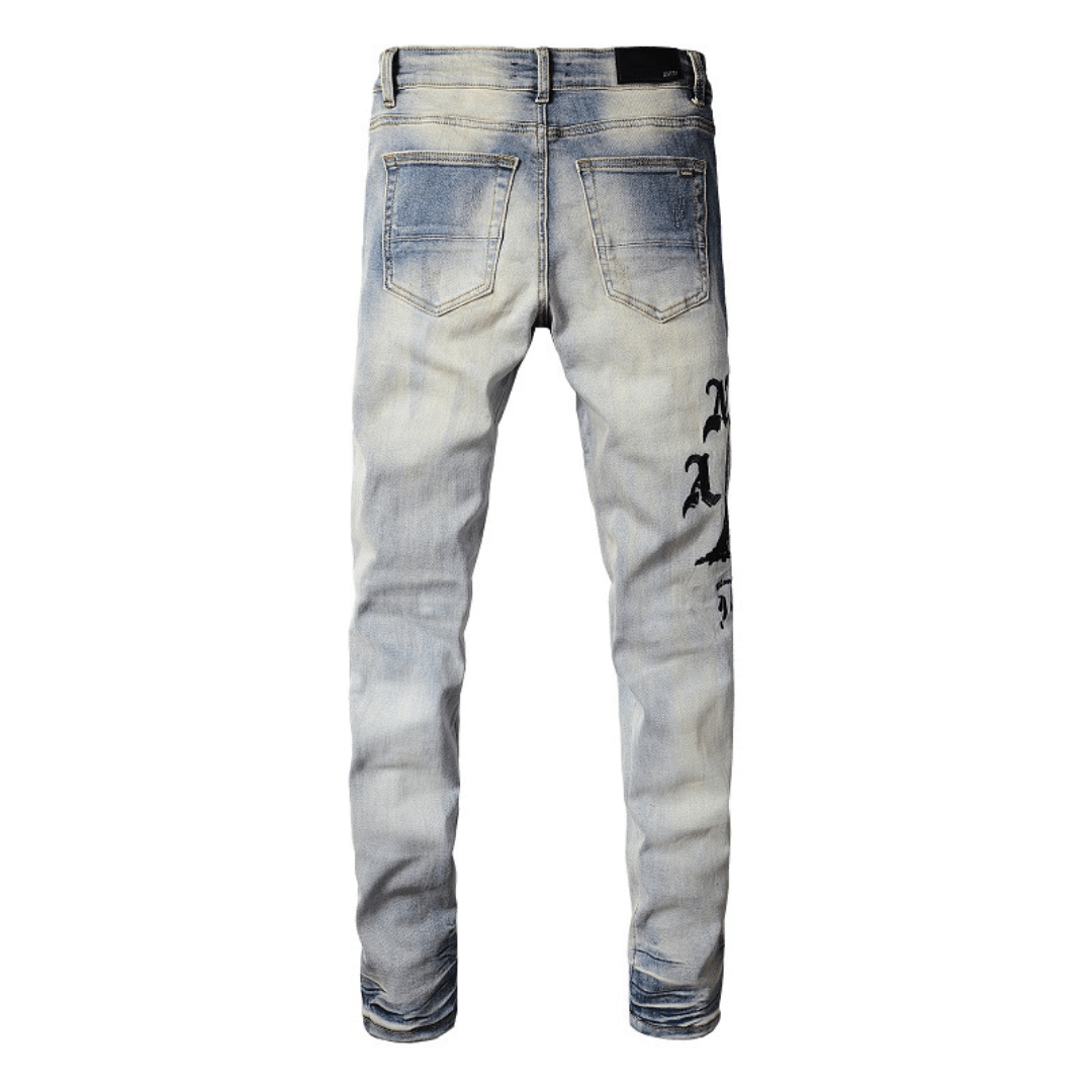 Amr Logo Black Jeans