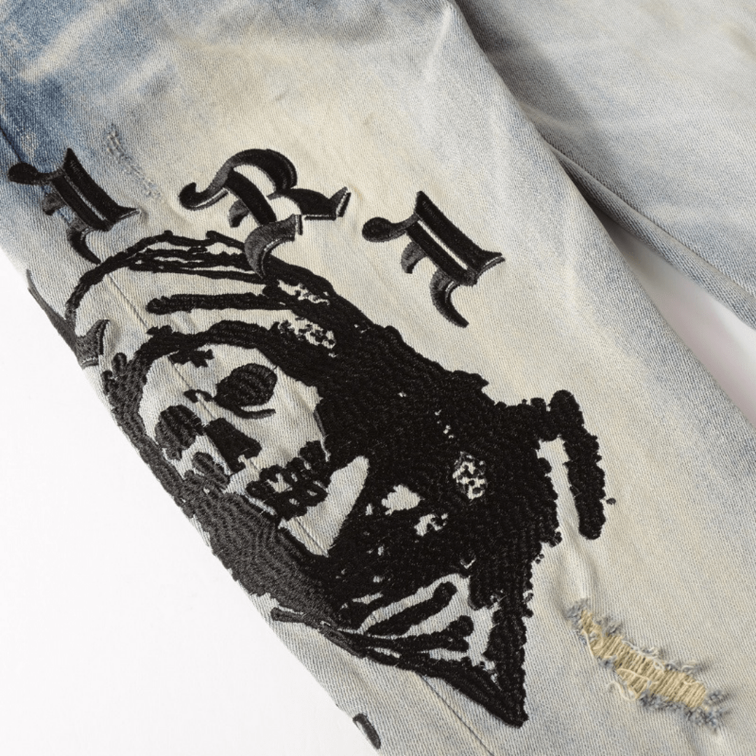 Amr Logo Black Jeans