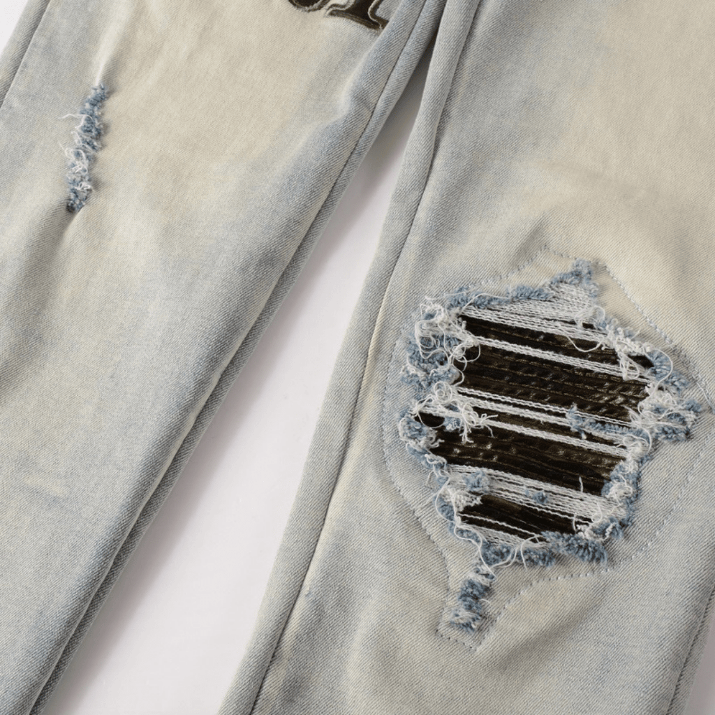 Amr Camo Logo Jeans