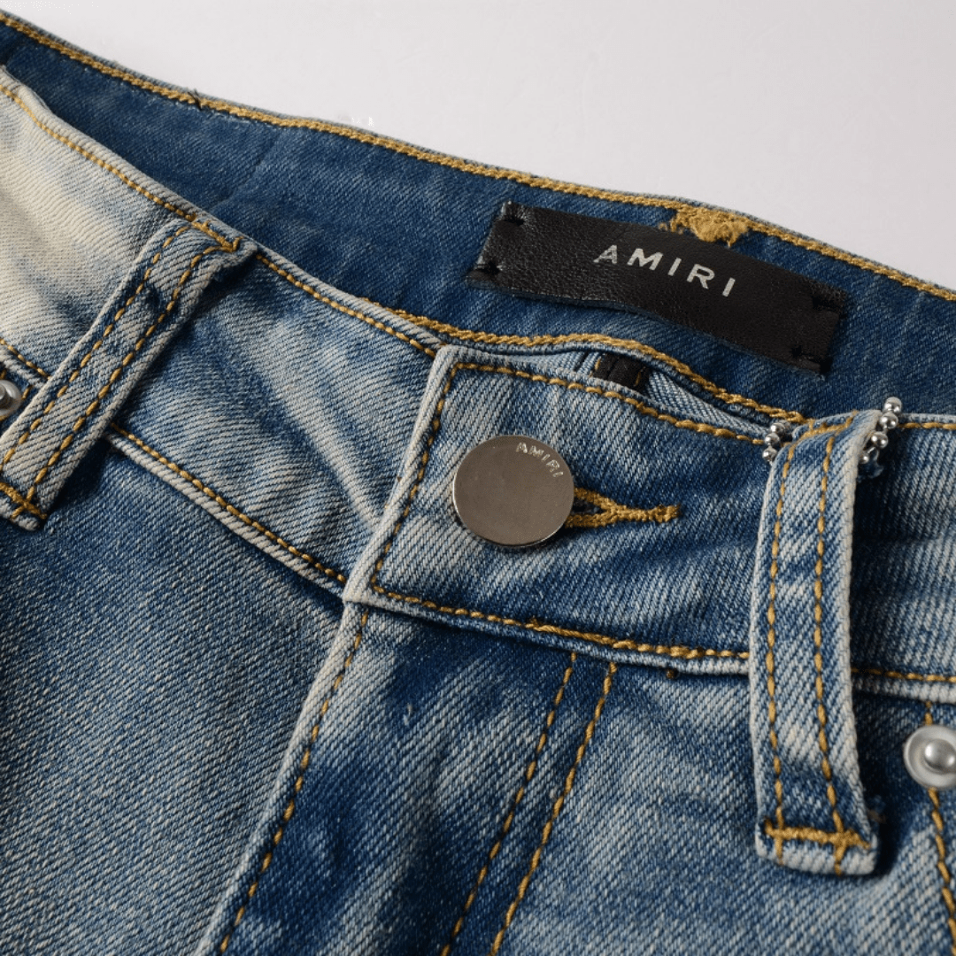 Amr Camo Logo Jeans