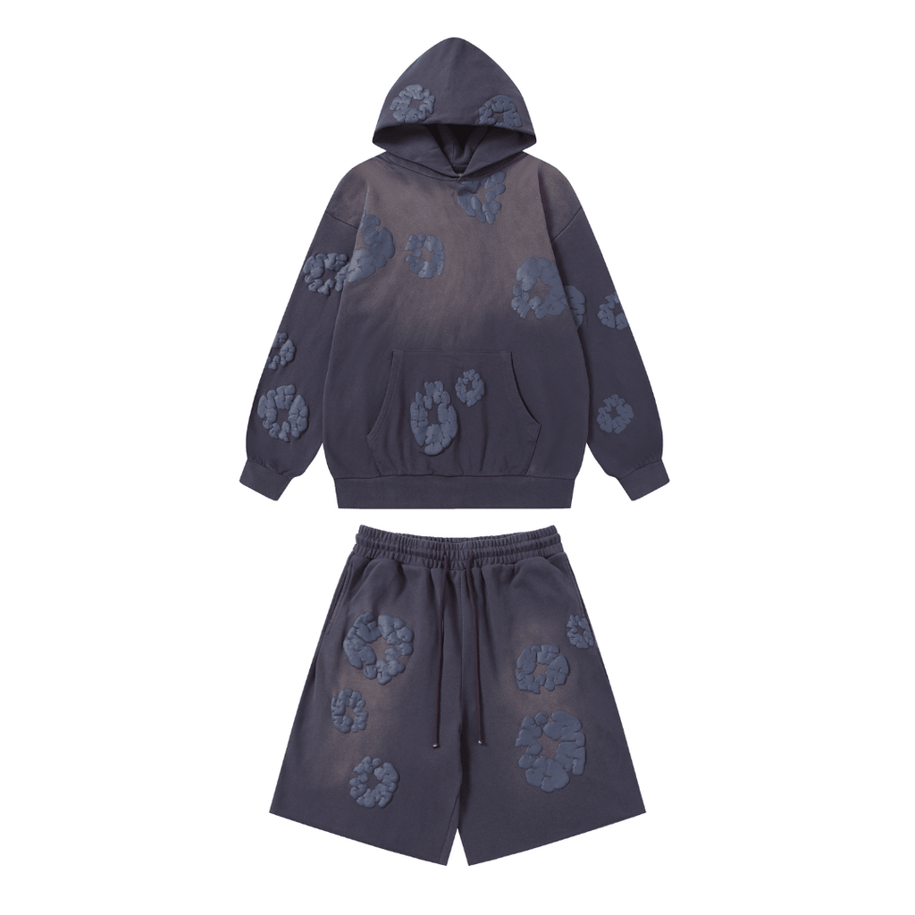 Denim Trs Purple Set