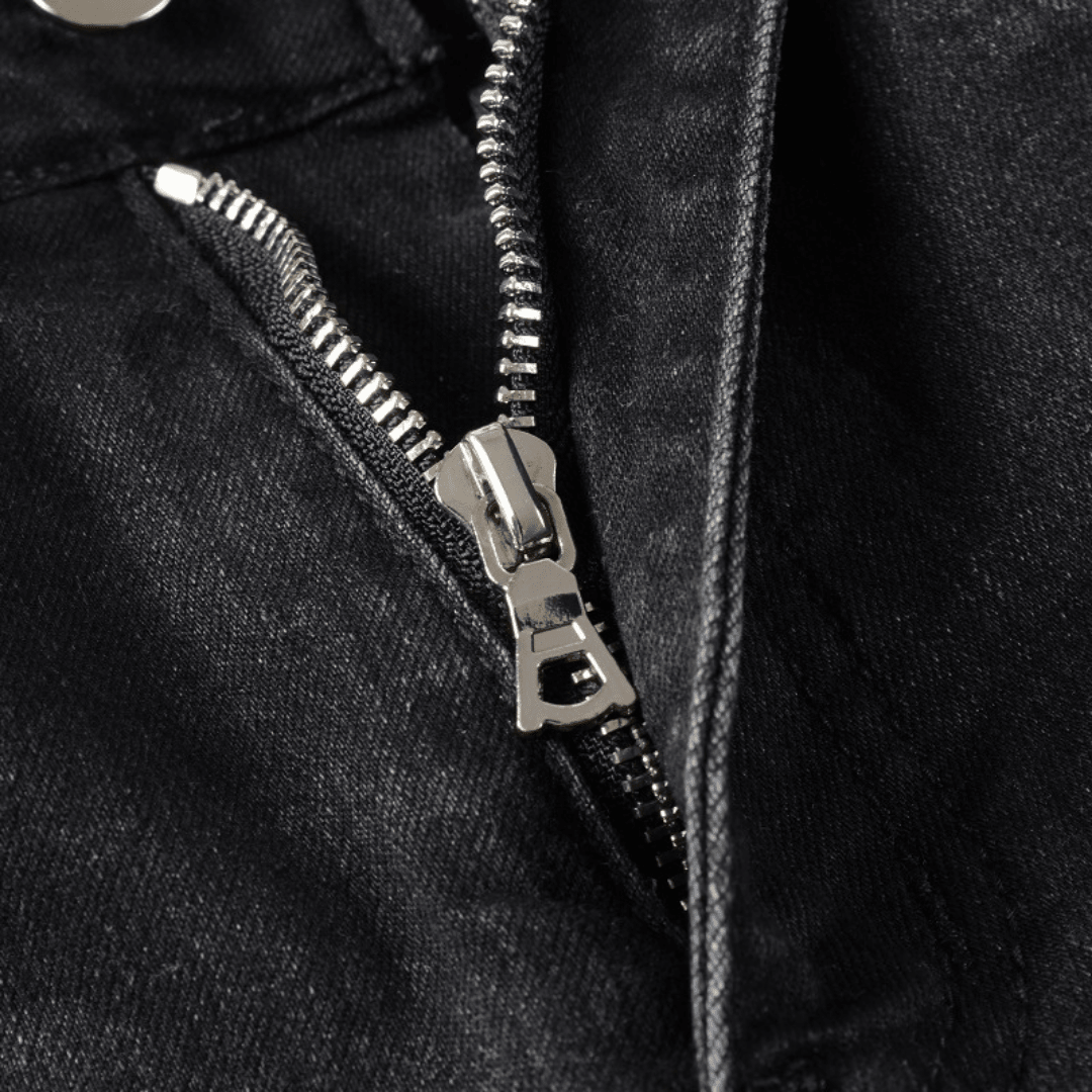 Amr Bandana Black Patch Jeans