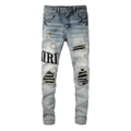 Amr Black Logo Jeans