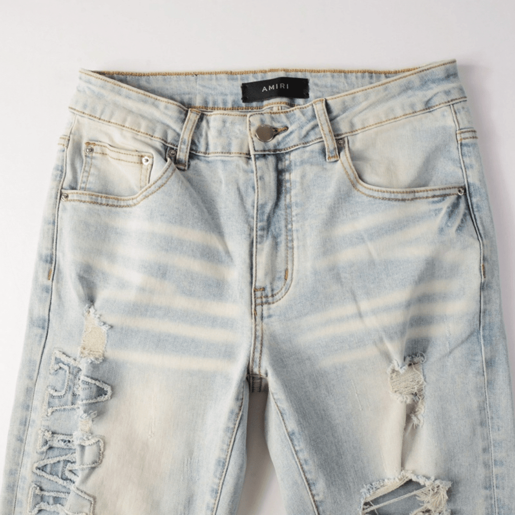 Amr Logo Blue Jeans