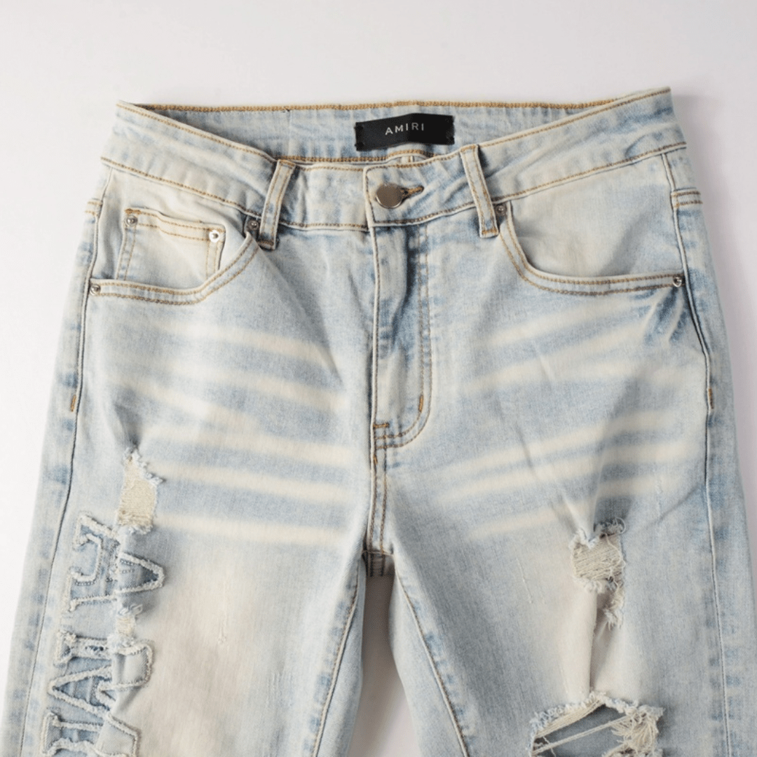 Amr Logo Blue Jeans
