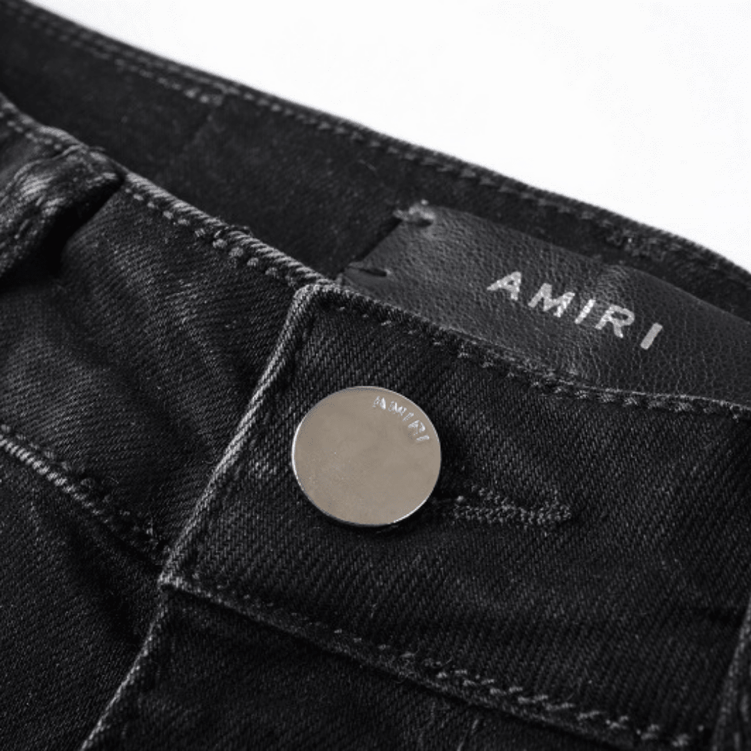Amr Black Bandana Camo Jeans