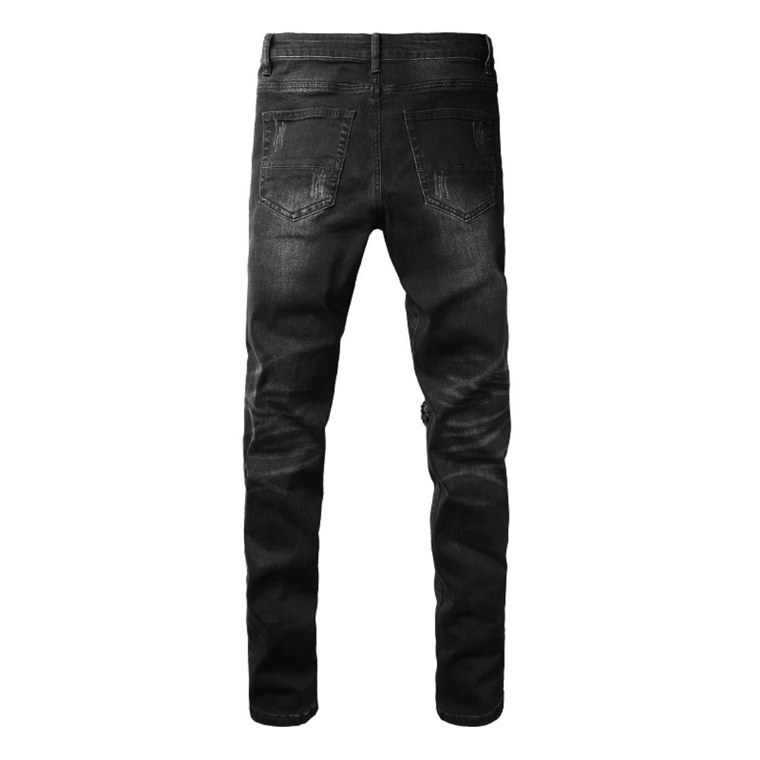 Amr White Patch Jeans