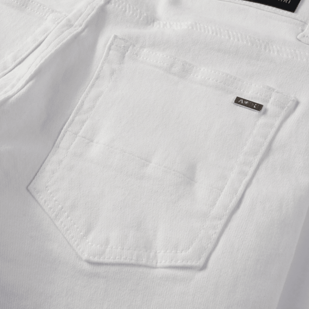 Amr White Ripped Jeans