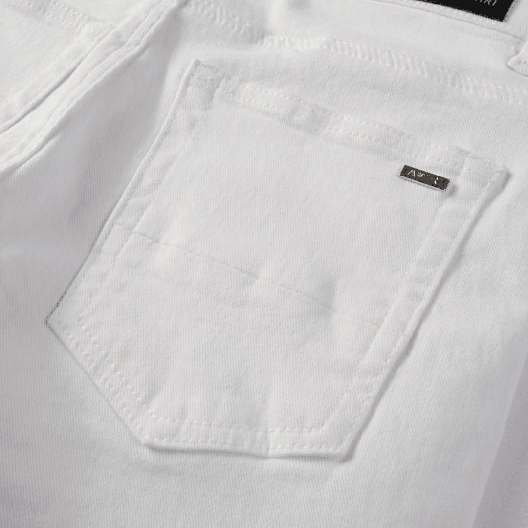 Amr White Ripped Jeans