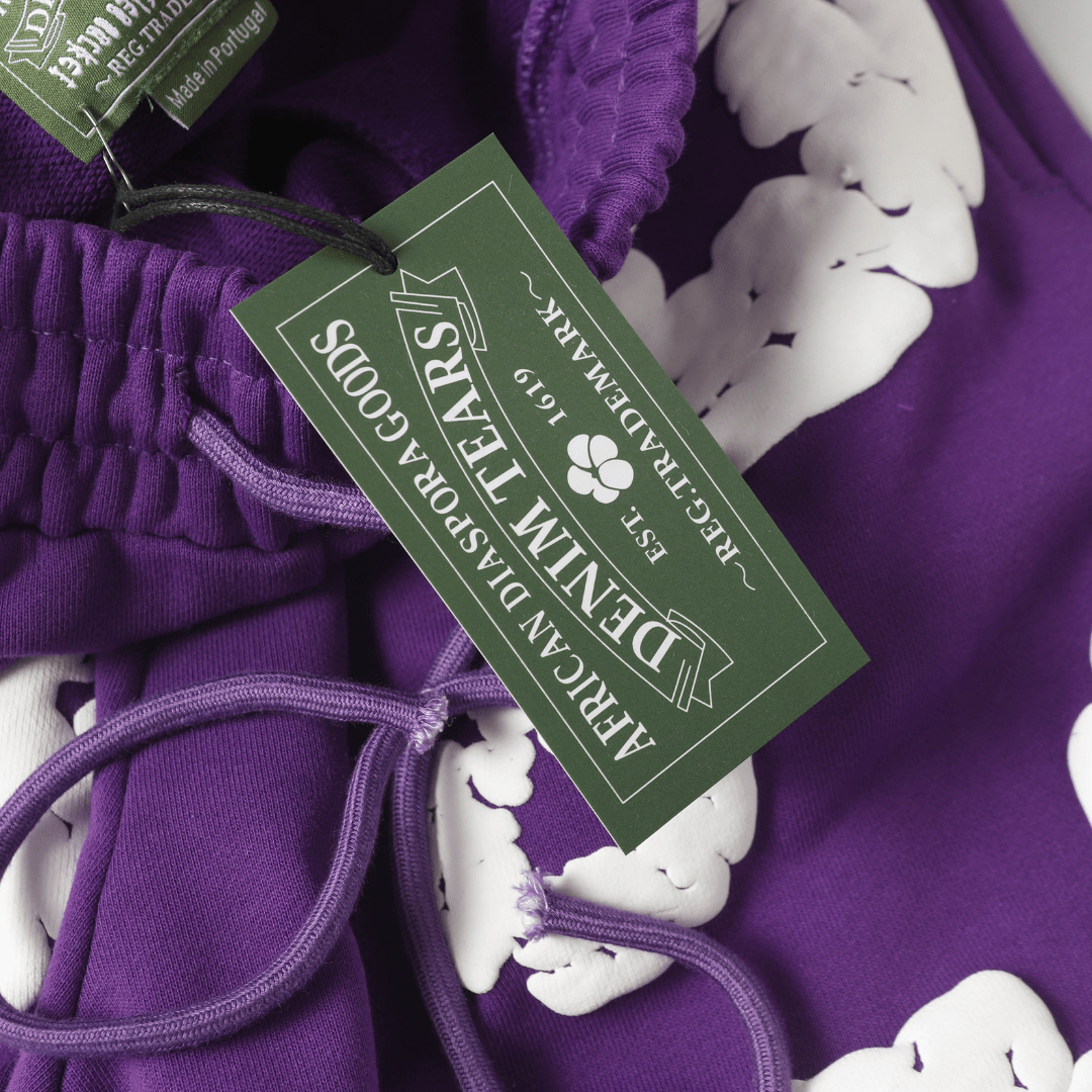 Denim Trs Purple Short set