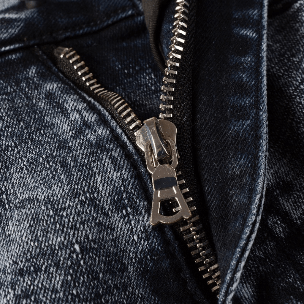 Amr Black Patch Jeans