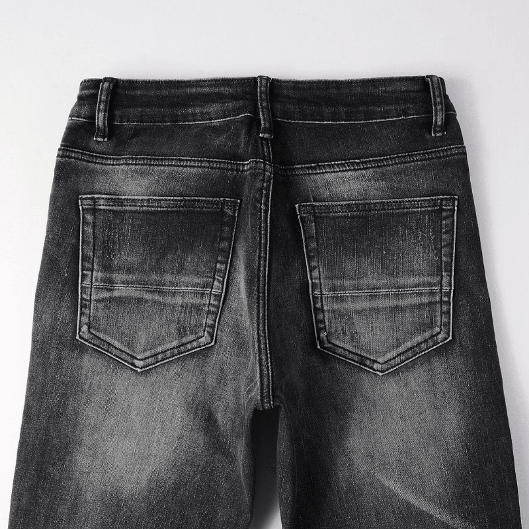 Amr Blue Patch Jeans