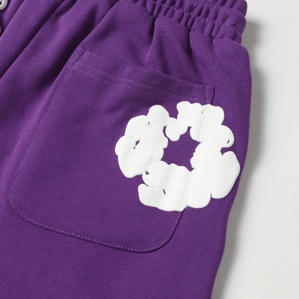 Denim Trs Purple Short set