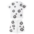 Denim Trs White Grey Short set