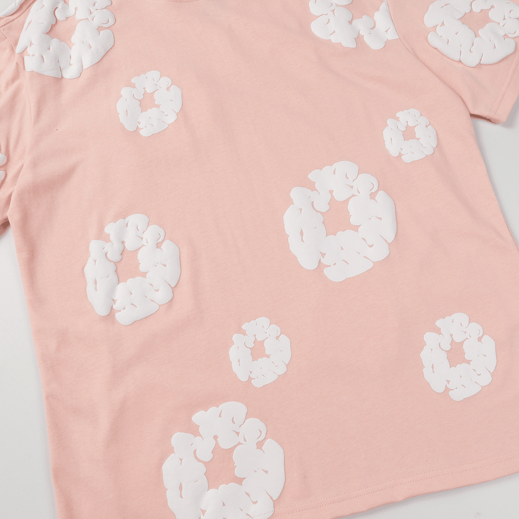 Denim Trs Pink Short set