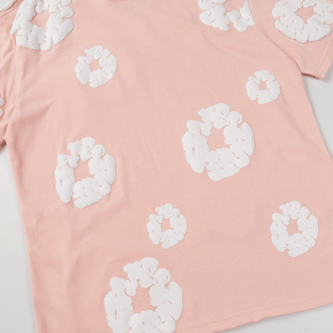 Denim Trs Pink Short set