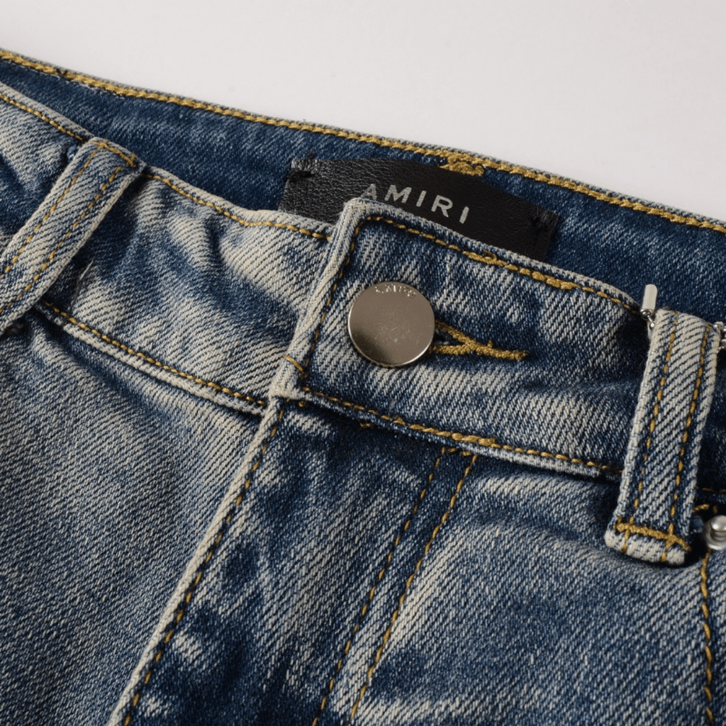 Amr Blue Distressed Jeans