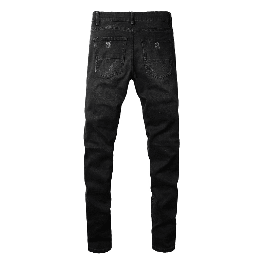Amr Zebra Bandana Black Jeans