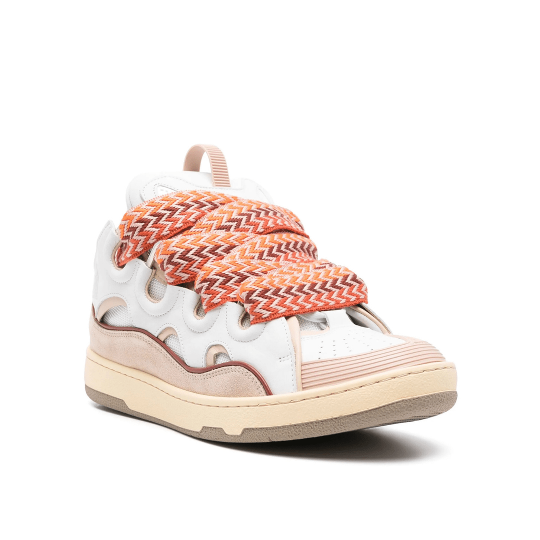 Curb White Orange Pink