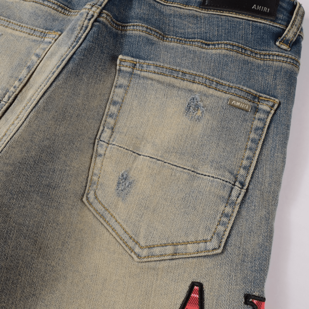 Amr Logo Blue Jeans