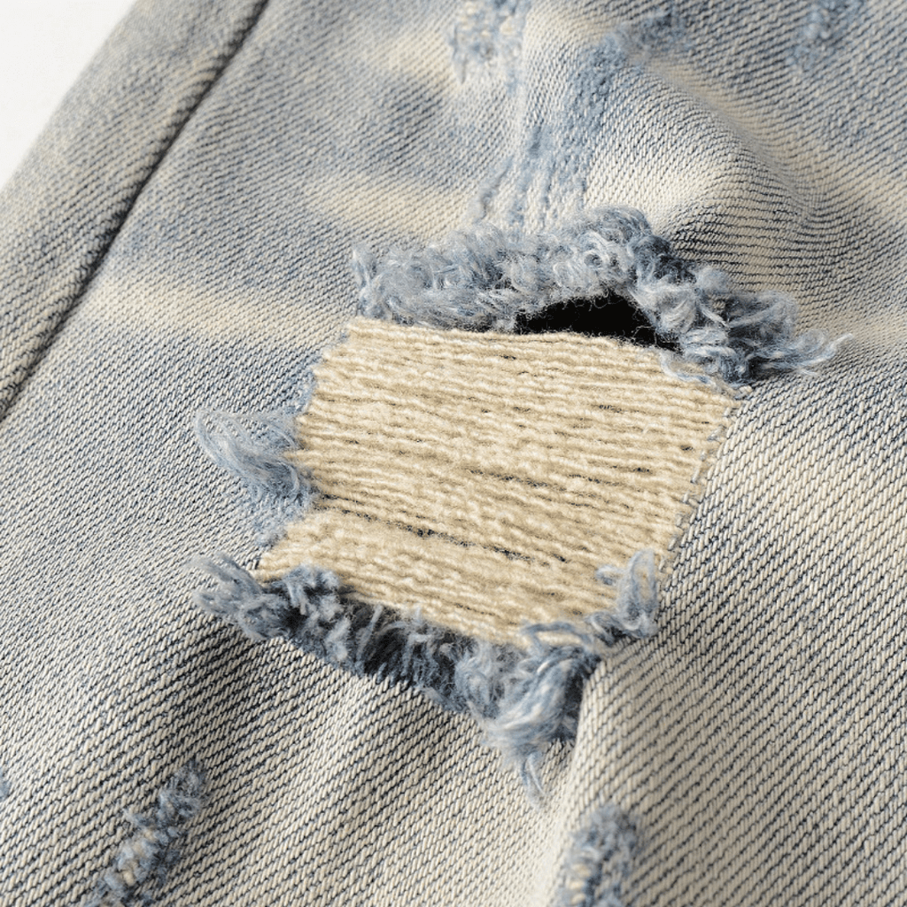 Amr Patch Distressed Jeans