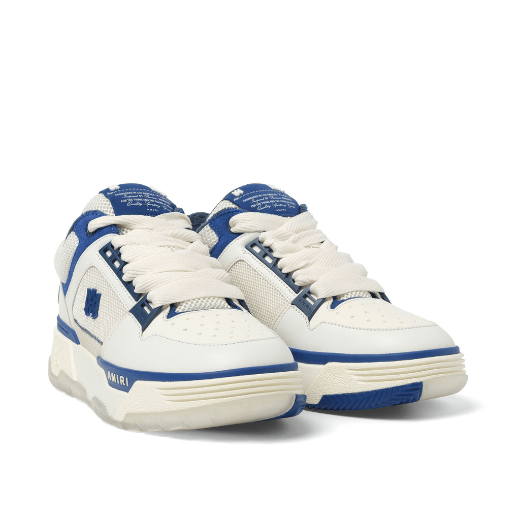M.A Panelled White Blue