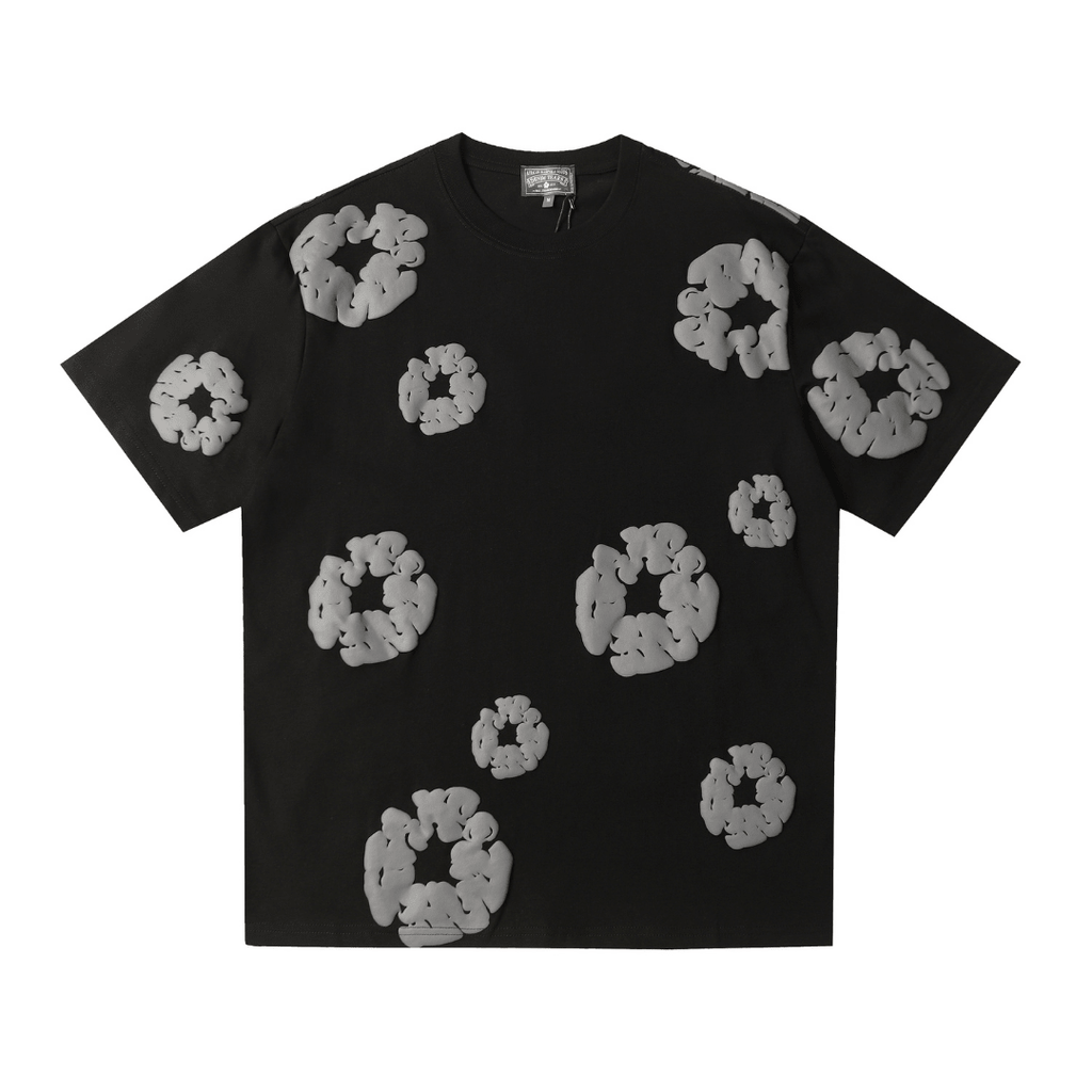 Denim Trs Black Grey Short set