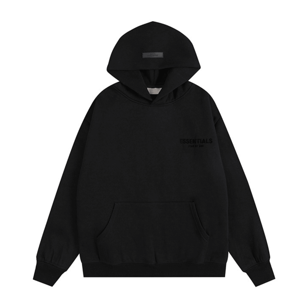 Essentials Relaxed Black Tracksuit