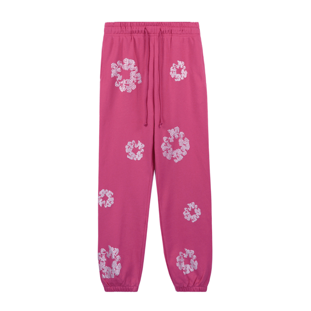 Denim Trs Diamonds Pink Pants