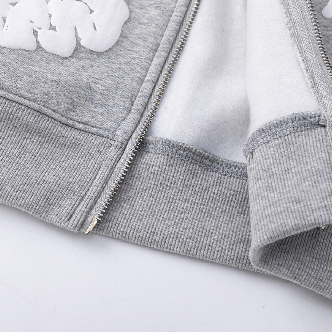 Denim Trs Zip Hoodie