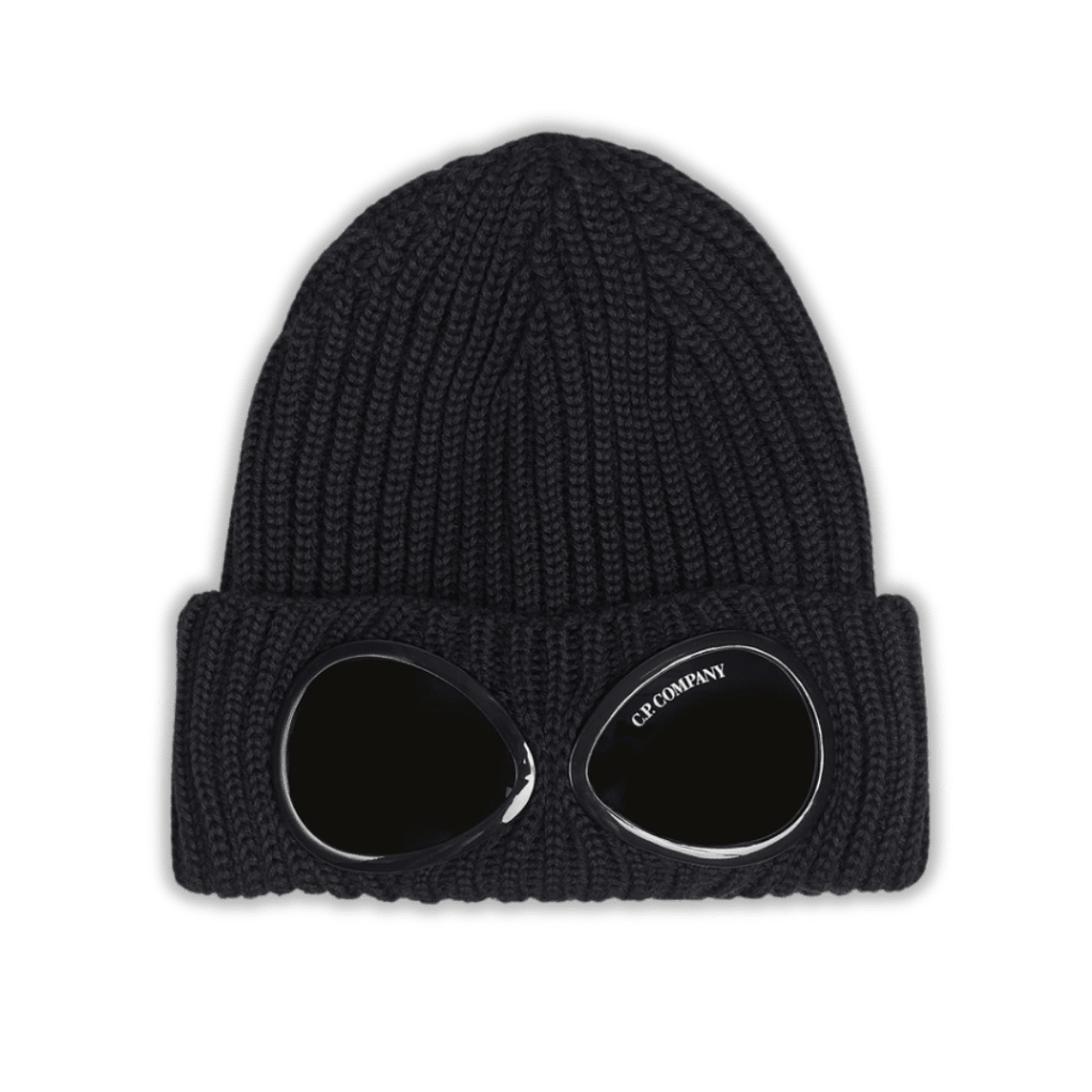 Monogram Full Black Beanie