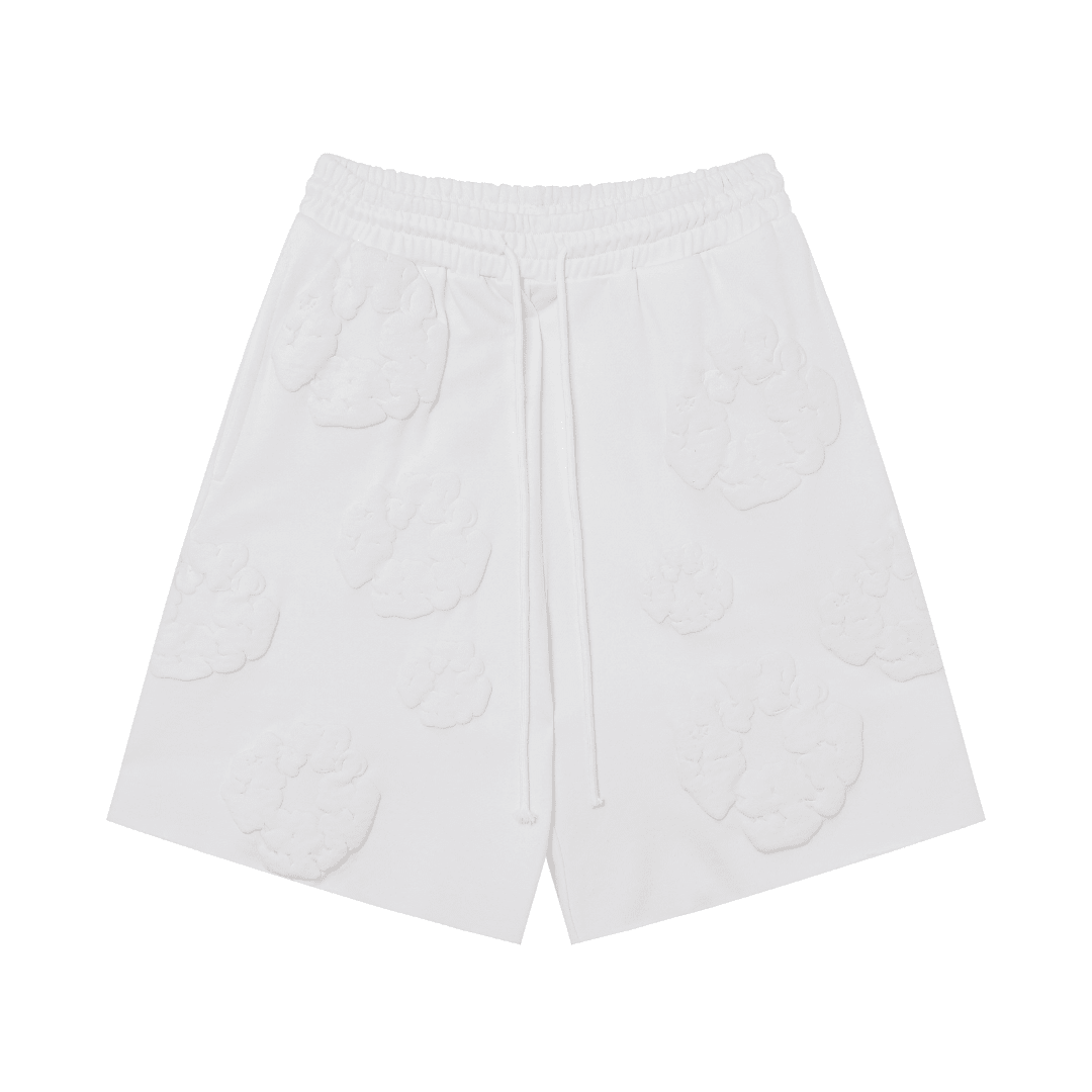 Denim Trs Triple White Short set
