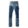 Amr Blue Patch Flared Jeans
