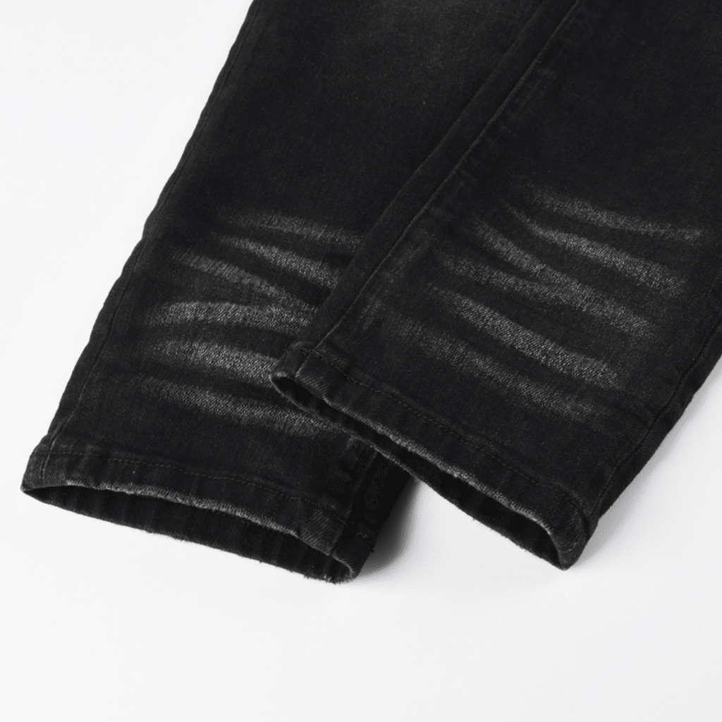 Amr Bandana Black Ripped Jeans
