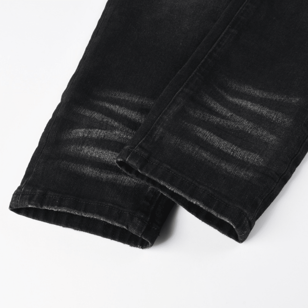 Amr Bandana Black Ripped Jeans