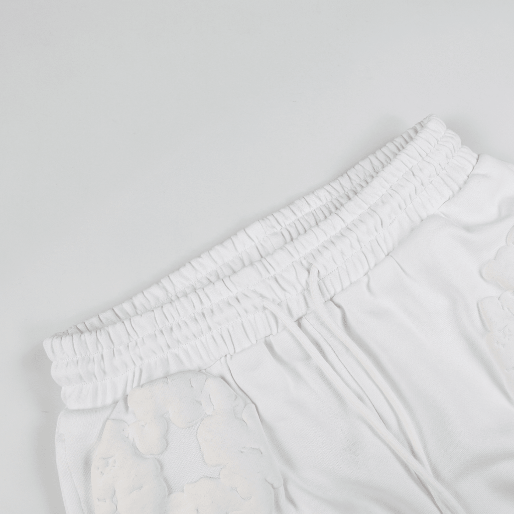 Denim Trs Triple White Short set