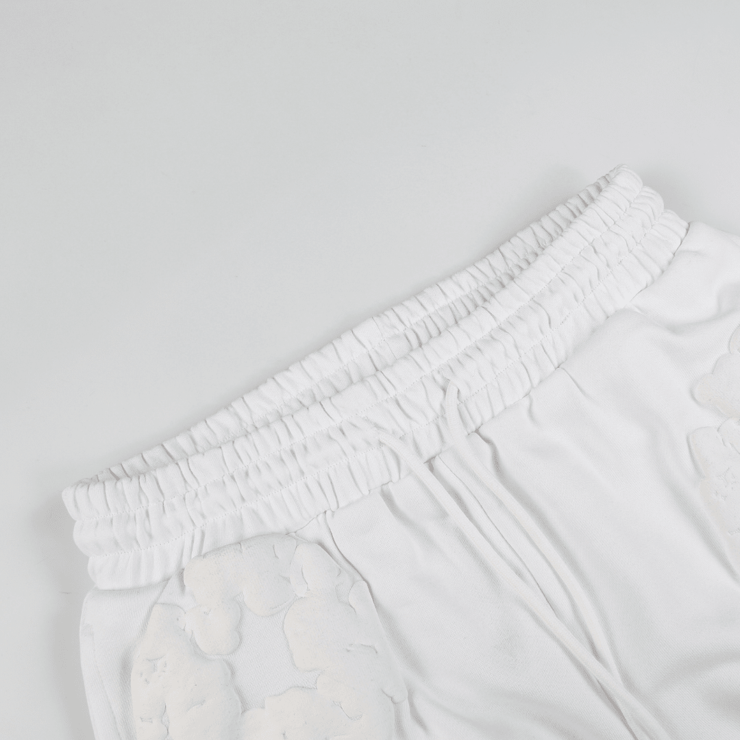 Denim Trs Triple White Short set