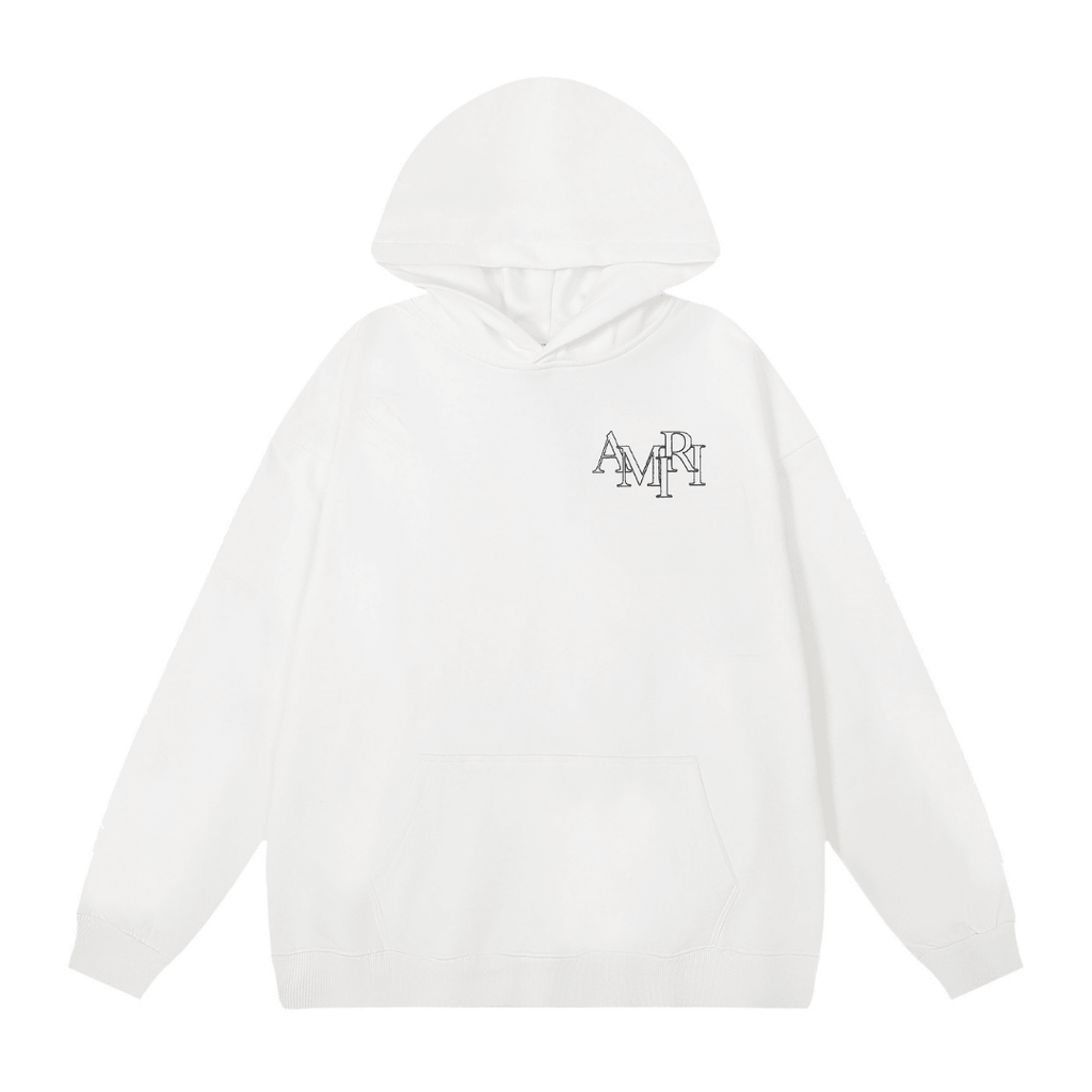 Amr Staggered Monochromatic Hoodie