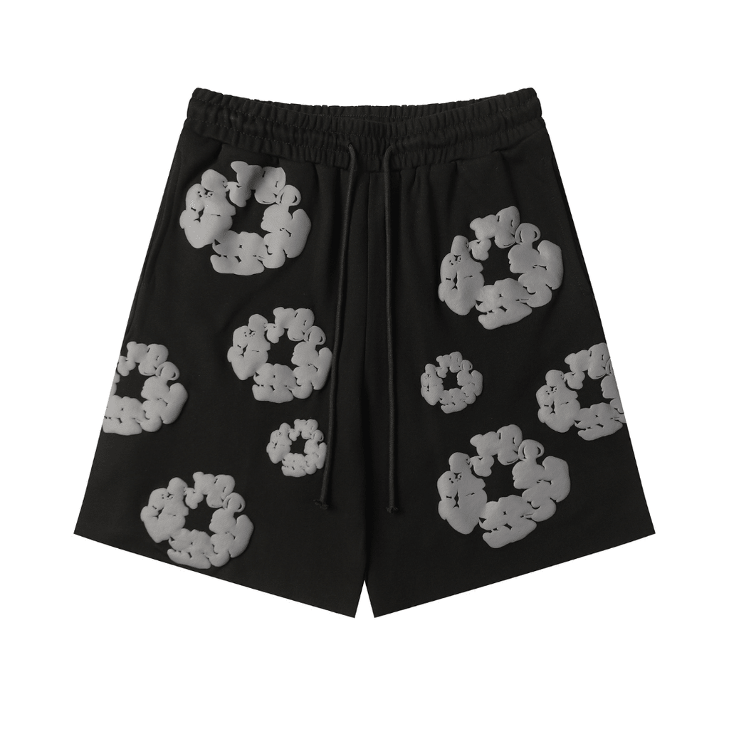 Denim Trs Black Grey Short set