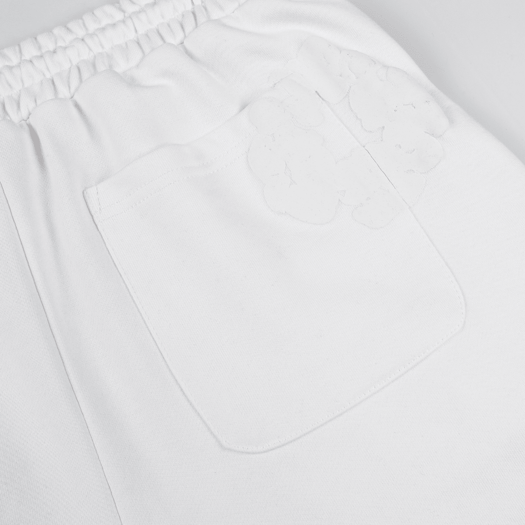Denim Trs Triple White Short set
