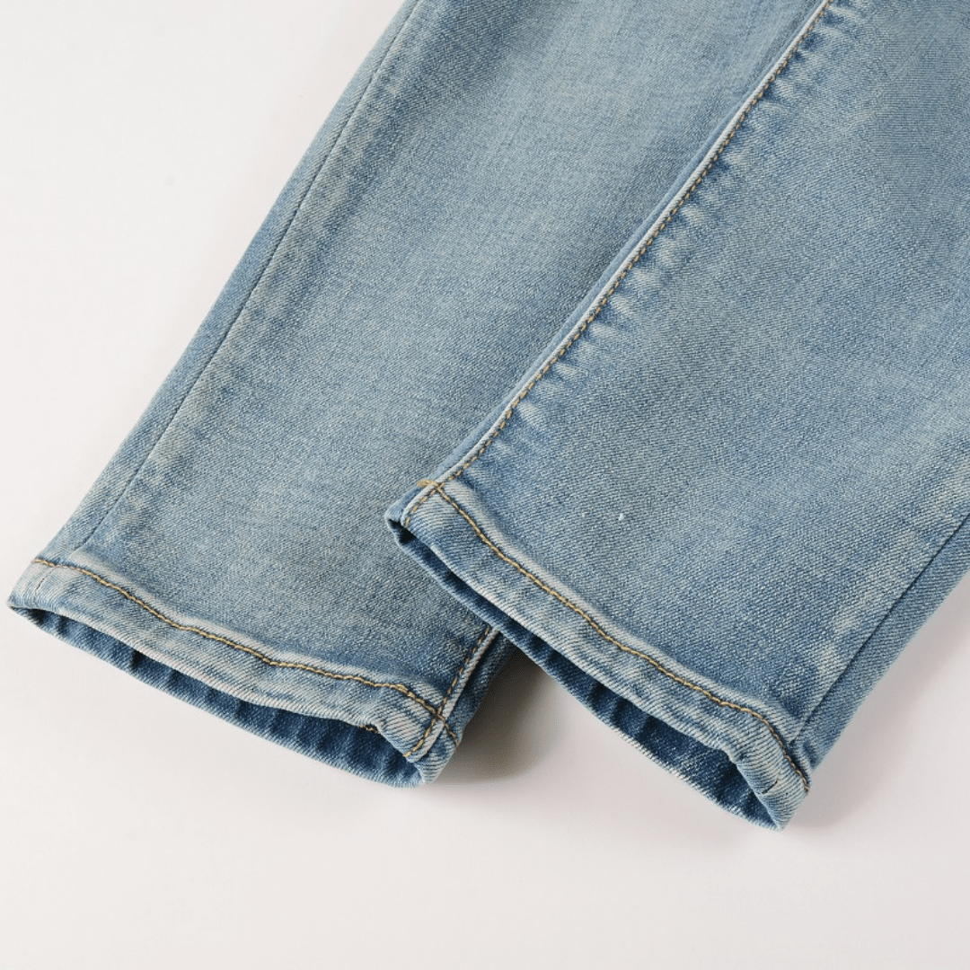 Amr Red Diamond Patch Jeans