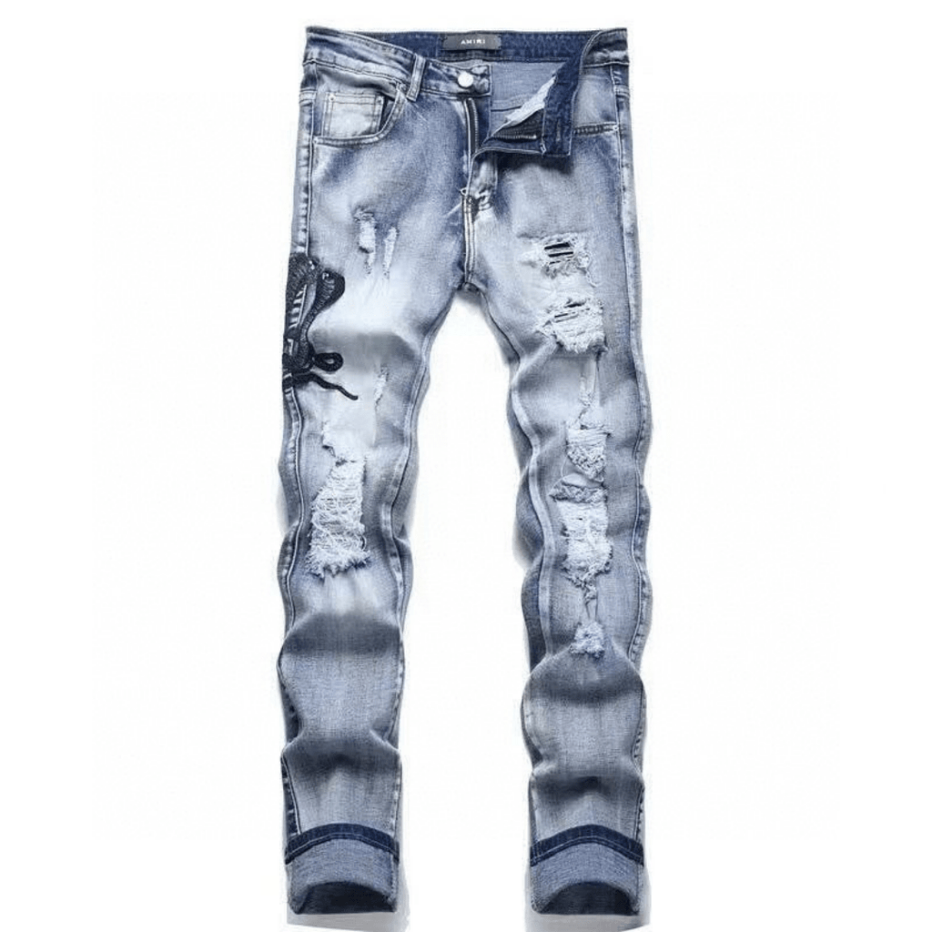 Amr Black Snake Jeans