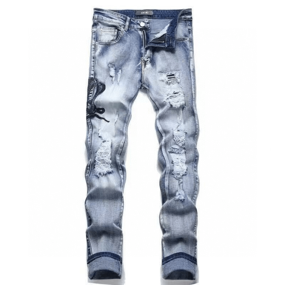 Amr Black Snake Jeans